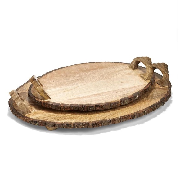 Wood Trays, Handmade Wooden Serving Platter Decor - Picture 3 of 8